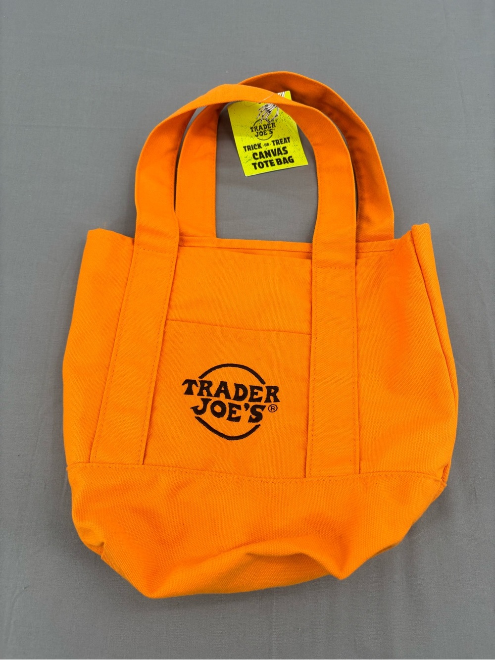 Trader Joe’s Orange Canvas Tote Bag